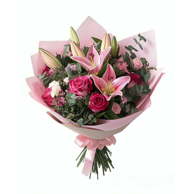 دسته گل رز طبیعی مدل 05